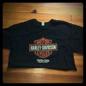 Women’s vintage Harley Davidson crop top size S